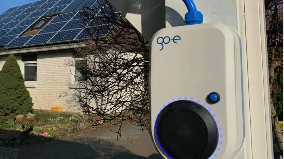 go-e Charger an der Wand go-e Charger an der Wand