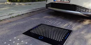 Induktives Laden eines VW ID.4