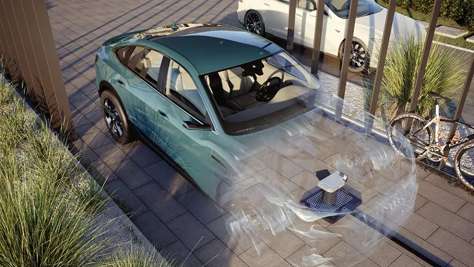 Das E-Auto Zuhause mit Induktion laden Das E-Auto Zuhause mit Induktion laden