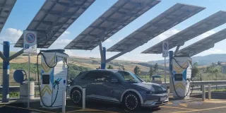 Hyundai IONIQ 5 mit Ladekarte in Italien