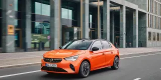 Opel Elektroautos Opel Corsa-e in orange