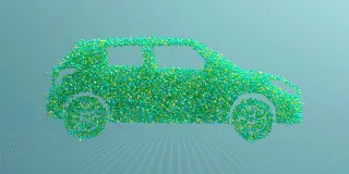 Grafische Animation eines Autos
