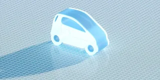 Grafische Animation eines Autos