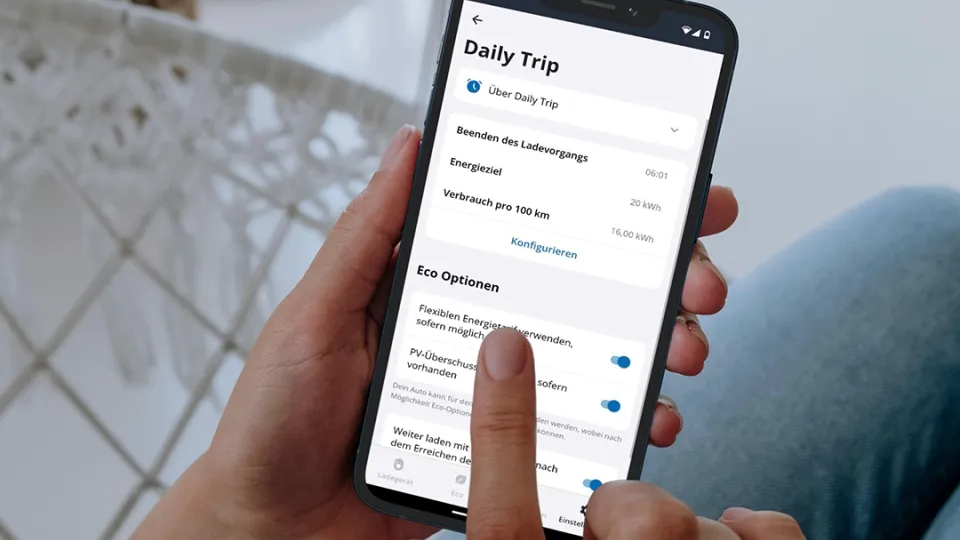 neue go-e App mit Daily Trip Modus neue go-e App mit Daily Trip Modus
