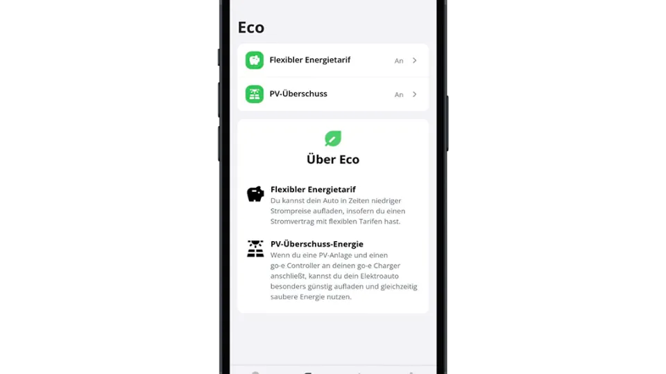 neue go-e App mit der Funktion PV-Ueberschussladen neue go-e App mit der Funktion PV-Ueberschussladen