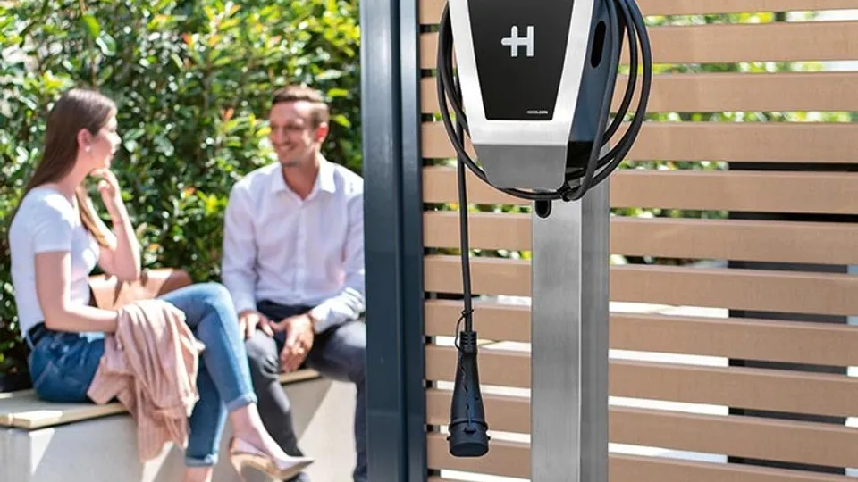 Heidelberg Wallbox Home Eco an Hauswand Heidelberg Wallbox Home Eco an Hauswand